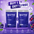 Buy 1 Get 1 Purna Excalibur Ashwagandha Gummies - Wild Berry Flavor | Stamina, Vitality & Strength Support | 30 Vegan Gummies