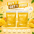 Buy 1 Get 1 Purna All that Glitters Multivitamin Gummies - Mango Flavor | Complete Multivitamin for Beauty, Wellness & Metabolism | 30 Vegan Gummies