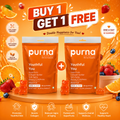 Buy 1 Get 1 Purna Youthful You Collagen Gummies - Mixed Fruit Flavor | Superfruits Collagen Builder for Anti-Aging, Beauty & Wellness | 30 Vegan Gummies