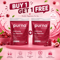 Buy 1 Get 1 Purna Hairway to Heaven Biotin Gummies - Cranberry Flavor | Hair, Skin & Nails Support | 30 Vegan Gummies