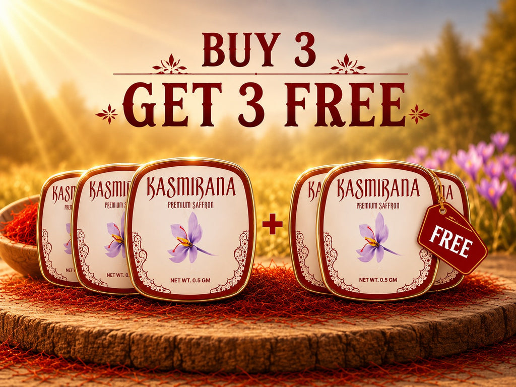 Buy3 Get3 Pure Kashmiri Saffron (Kesar)(0.5 gm each)-UP